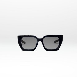 Push – Lunettes Femme Oversize en Acétate Noir Chic