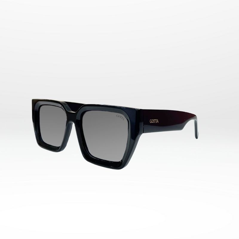 Push – Lunettes Femme Oversize en Acétate Noir Chic