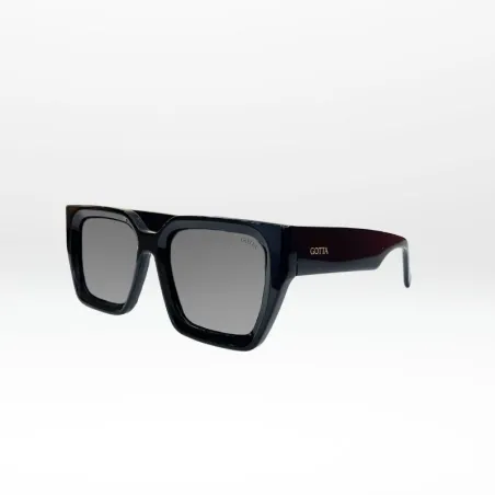 Push – Lunettes Femme Oversize en Acétate Noir Chic