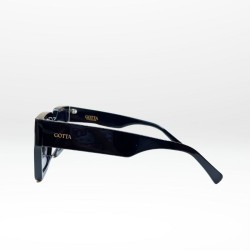 Push – Lunettes Femme Oversize en Acétate Noir Chic