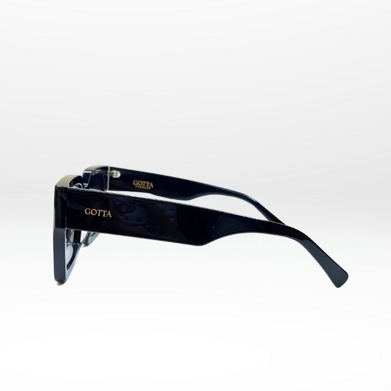 Push – Lunettes Femme Oversize en Acétate Noir Chic