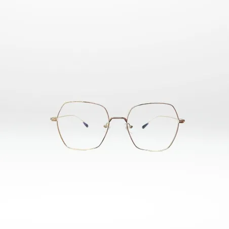 Start – Lunettes de vue femme en métal doré au style graphique | GOTTA