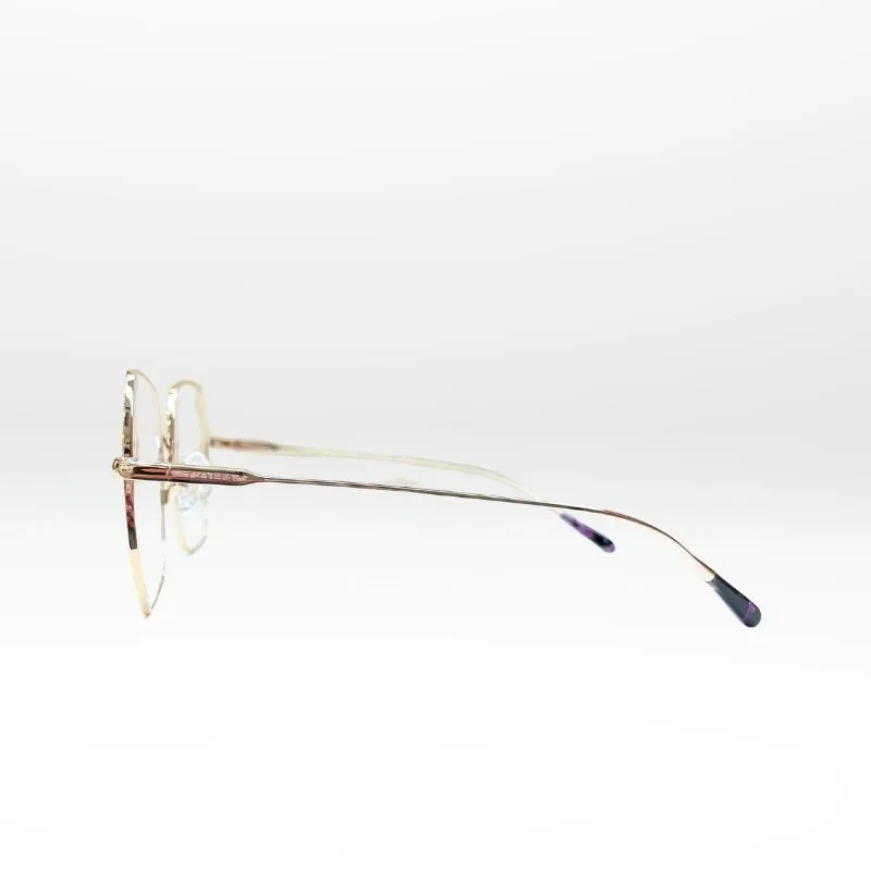 Start – Lunettes de vue femme en métal doré au style graphique | GOTTA