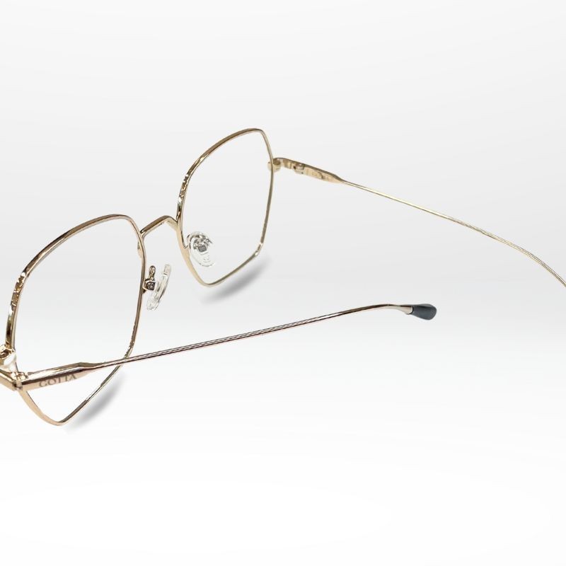 Start – Lunettes de vue femme en métal doré au style graphique | GOTTA