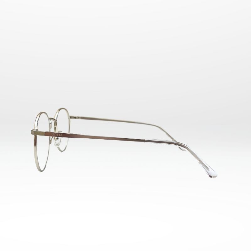 Lunettes de vue homme Chrono – Monture ronde argentée | GOTTA