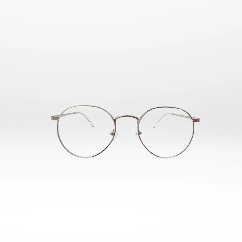 Lunettes de vue homme Chrono – Monture ronde argentée | GOTTA