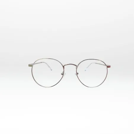 Lunettes de vue homme Chrono – Monture ronde argentée | GOTTA