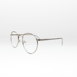 Lunettes de vue homme Chrono – Monture ronde argentée | GOTTA