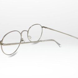 Lunettes de vue homme Chrono – Monture ronde argentée | GOTTA