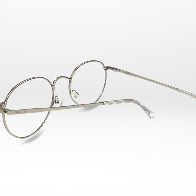 Lunettes de vue homme Chrono – Monture ronde argentée | GOTTA