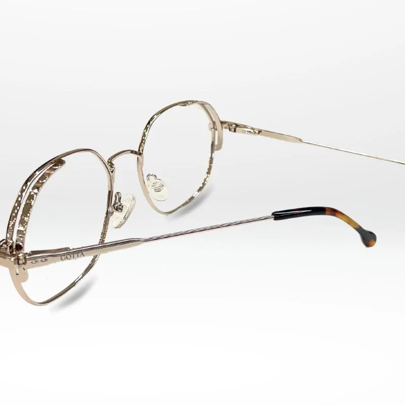 Lunettes optique Femme SWING – Monture Métal Or Pâle & Argentée | GOTTA