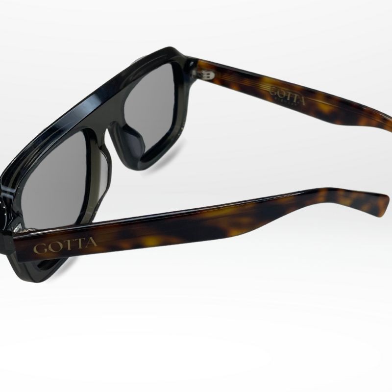 Lunettes RIDE – Monture noire ou grise avec branches écaille | Acétate premium