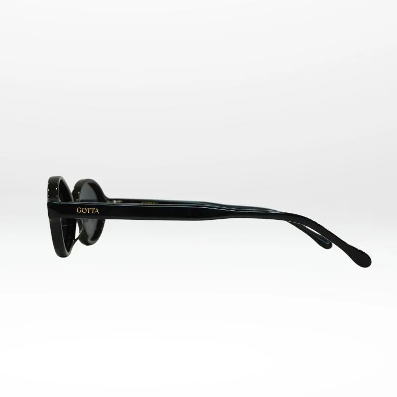 Lunettes solaires femme LOOP – Modèle tendance en acétate noir Gotta Eyewear