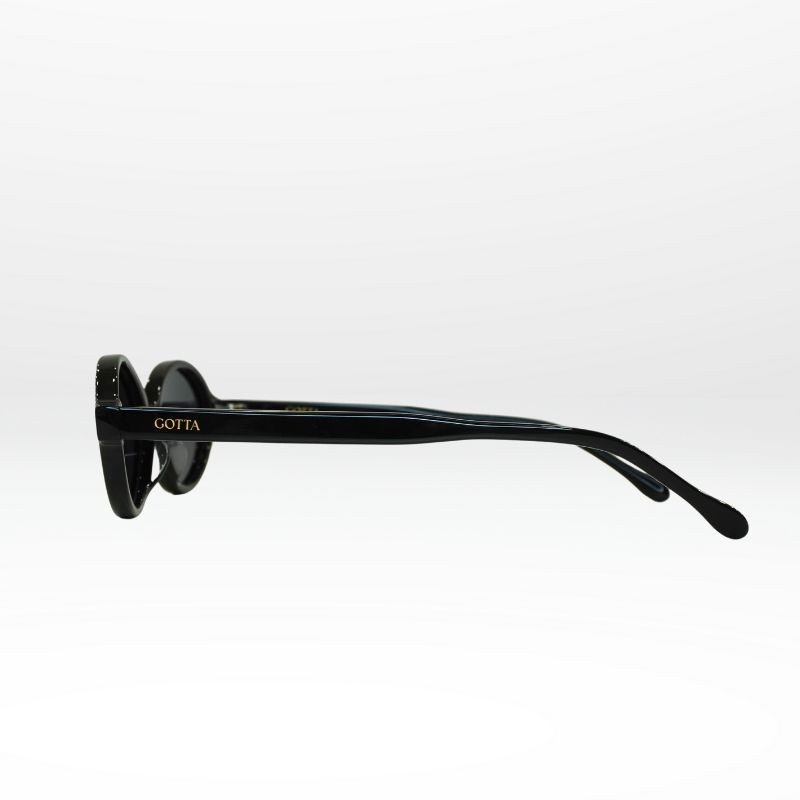 Lunettes solaires femme LOOP – Modèle tendance en acétate noir Gotta Eyewear