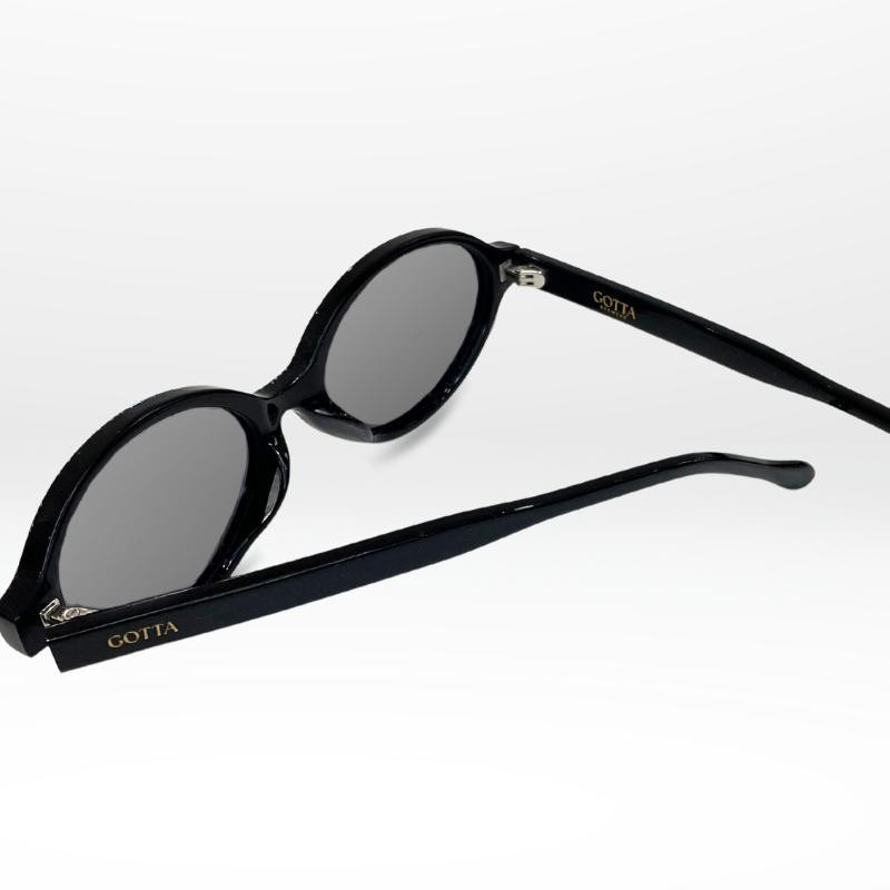 Lunettes solaires femme LOOP – Modèle tendance en acétate noir Gotta Eyewear