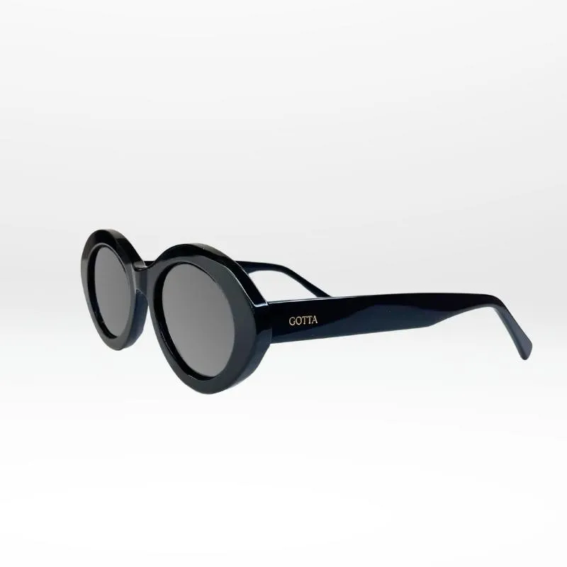 Lunettes FLOW – Style rétro 70’s, forme ovale en acétate noir ou écaille