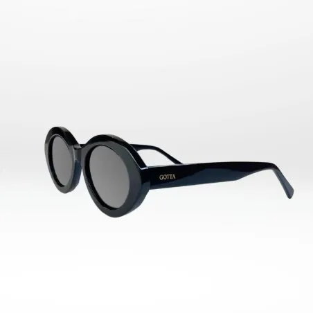 Lunettes FLOW – Style rétro 70’s, forme ovale en acétate noir ou écaille