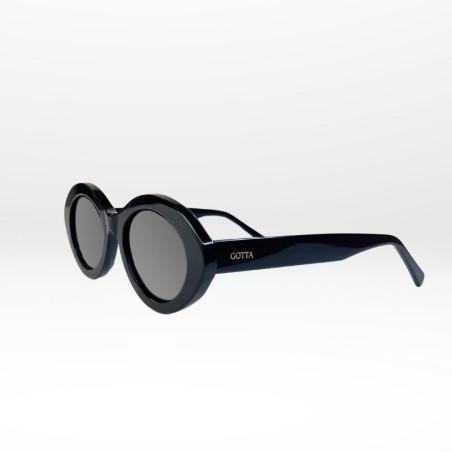 Lunettes FLOW – Style rétro 70’s, forme ovale en acétate noir ou écaille