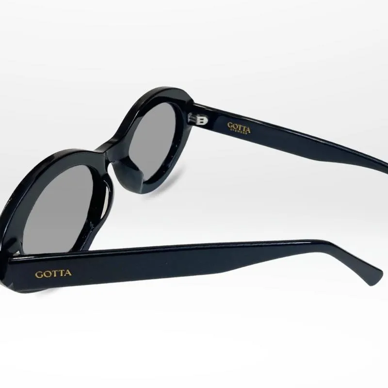 Lunettes FLOW – Style rétro 70’s, forme ovale en acétate noir ou écaille