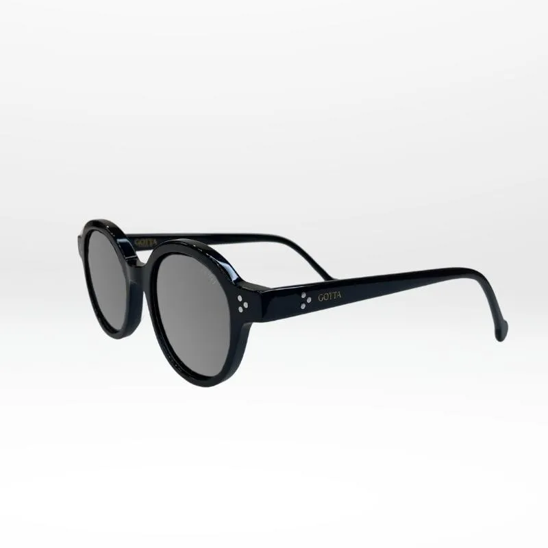 Lunettes Gotta LITE – Monture noire en acétate pour petit visage féminin | Élégante et discrète