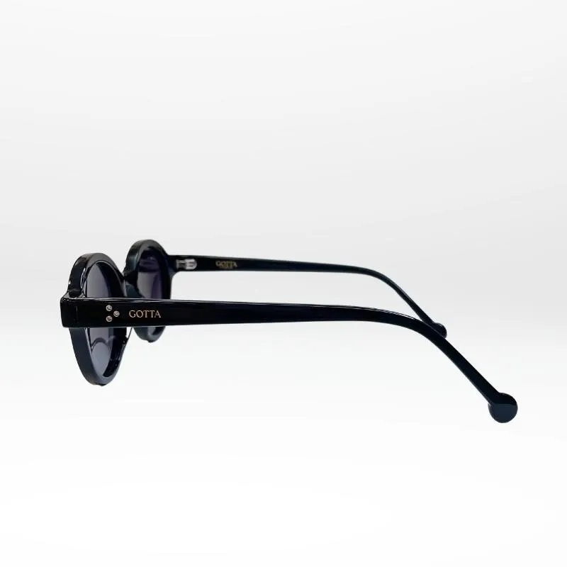 Lunettes Gotta LITE – Monture noire en acétate pour petit visage féminin | Élégante et discrète