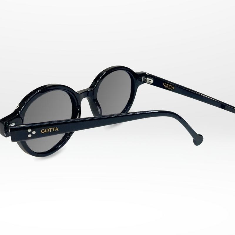 Lunettes Gotta LITE – Monture noire en acétate pour petit visage féminin | Élégante et discrète