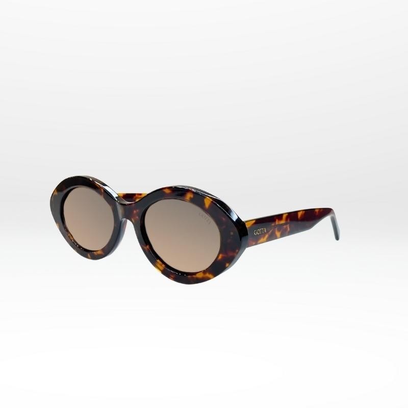 Lunettes FLOW – Style rétro 70’s, forme ovale en acétate noir ou écaille